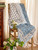 Misty Morning Block Print Throw - Blue