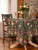 Winter Rose Tablecloth - Forest Green