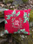 Jolly Holly Cushion with Filler - Holly Red