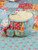 County Fair Patchwork Teacup Pin Cushion - Multi