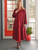 Robinhood Wool Coat - Cranberry