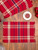 Cinnamon Plaid Placemat Set of 4 - Red