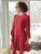 Lydia Tunic Dress - Sunwashed Red