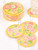 Emmaline Coaster Set of 4 - Yellow