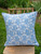 Floating Blossom Cushion Cover - Blue