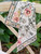 Hollyhocks Napkin Set of 4 - Soft White