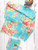 Cottage Rose Tea Towel Set of 2 - Turquoise