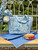 Trading Patchwork Lunch Bag - Blue