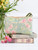 Waterlilly Aqua Leather Pouch - Aqua