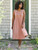 Porto Stripe Dress - Rose