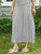 Riviera Stripe Skirt - Navy Ecru