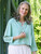 Robin Trellis Cardigan - Aqua