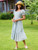 Rosebud Dress - Aqua