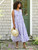 Water Rose Smock Dress - Bleach Blue