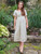 Millie Flower Young Adult Dress - Ecru