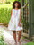 Cottage Rose Short Nighty - White
