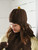 Belle Knit Hat - Brown