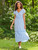 Santorini Hostess Dress - Light Indigo