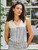 Riviera Stripe Camisole - Navy Ecru