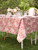 Apple Blossom Oilcloth Tablecloth - Rose