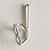 Zinc metal standard curtain hook