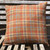 Brazilnut plaid pure wool cushion