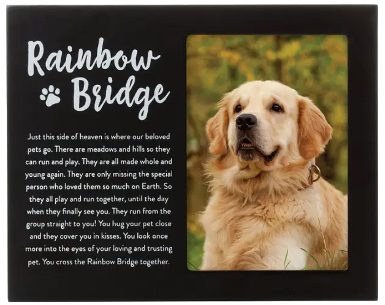Rainbow Bridge Pet Remembrance Frame