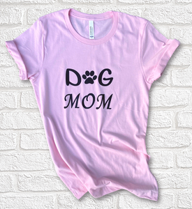 Dog Mom T-Shirt Pink Dog Mom T-Shirt Pink