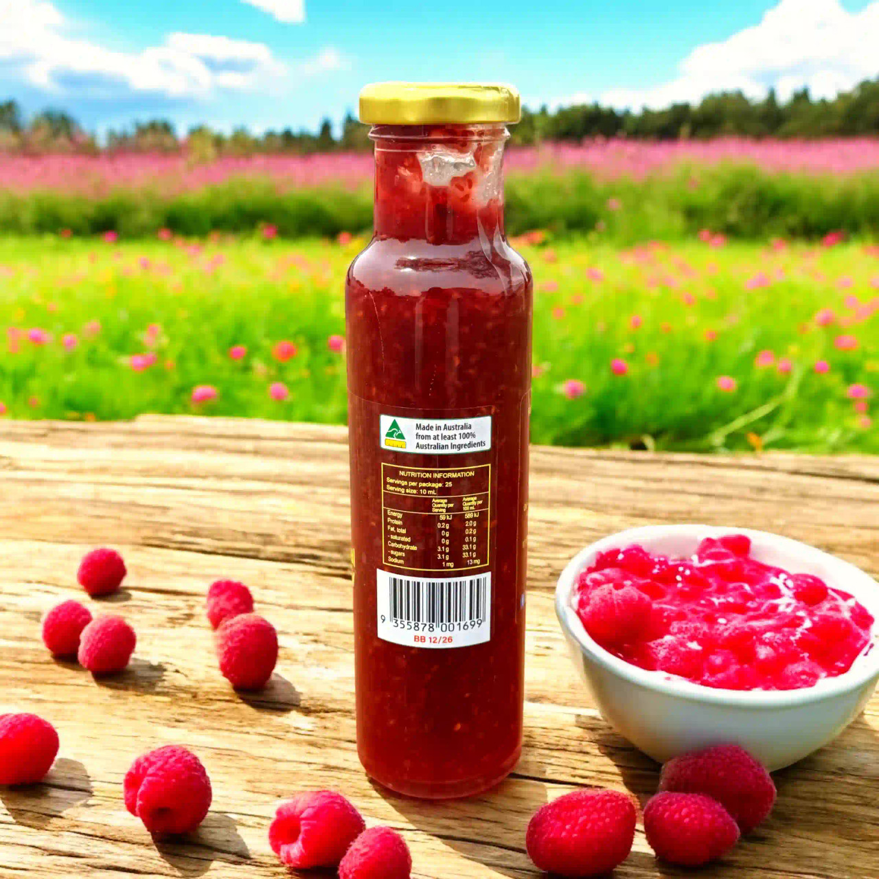 Silent Raspberry Toppings All-Natural Raspberry Topping (250ml)