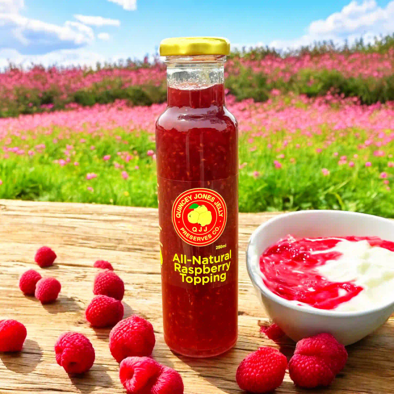 All-Natural Raspberry Topping (250ml)