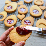 Jam Filled Easter Egg Biscuits