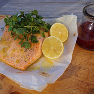 Baked Salmon With Beetroot Relish Recipe