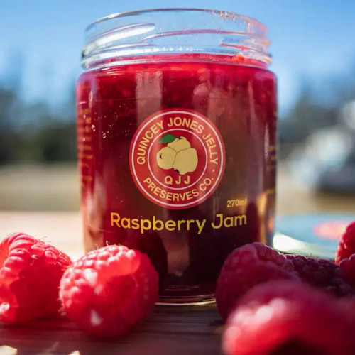 Raspberry Jam - A wonder of simplicity and perfection. Winner of two First Prizes at The Bendigo Agricultural Show and Highly Commended at Royal Melbourne Show!