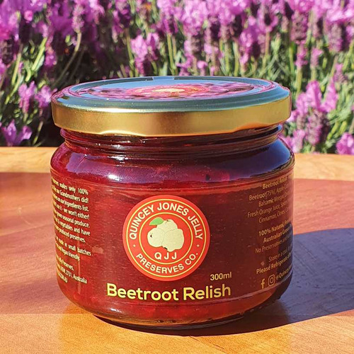 Beetroot Relish! 2018 Melbourne Show, Blue Ribbon Recipe, Highly Commended Relish.