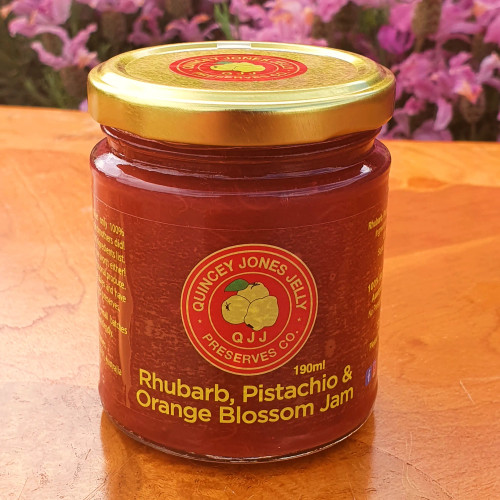 Rhubarb, Pistachio and Orange Blossom Jam