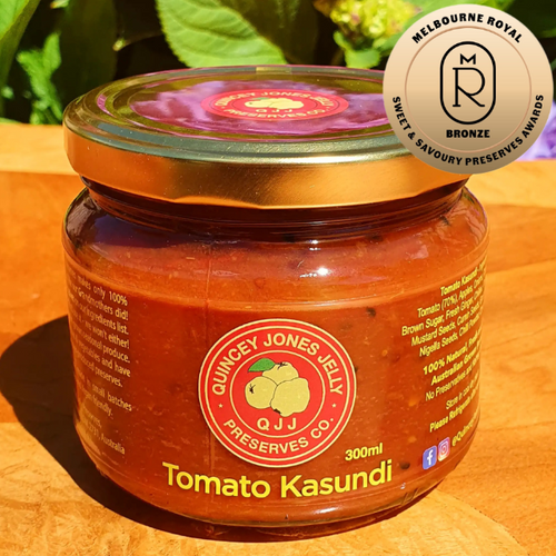 Tomato Kasundi – 300ml artisan jar with bold red preserve