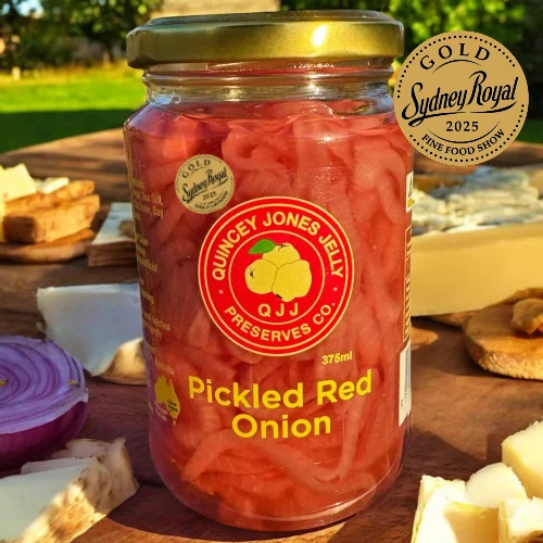 Pickled Red Onion – 375ml jar with vibrant pink onions
