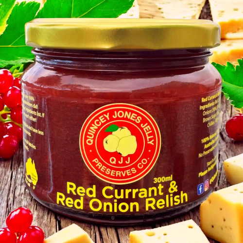 Red Currant & Onion Relish – 300ml artisan preserve jar