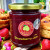 Strawberry Jam 190ml jar with Quincey Jones Jelly label – low-sugar, all-natural, Australian made