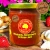 Rhubarb, Strawberry & Rose Jam – 270ml front label by Quincey Jones Jelly Preserves Co.