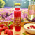 Ingredients panel of Sparkling Strawberry Fruit Topping (clean label, 75% strawberries, sparkling wine)