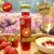 Front view of Sparkling Strawberry Fruit Topping bottle with strawberries and champagne. Gold Medal Sydney Royal Fine Food Show 2026
