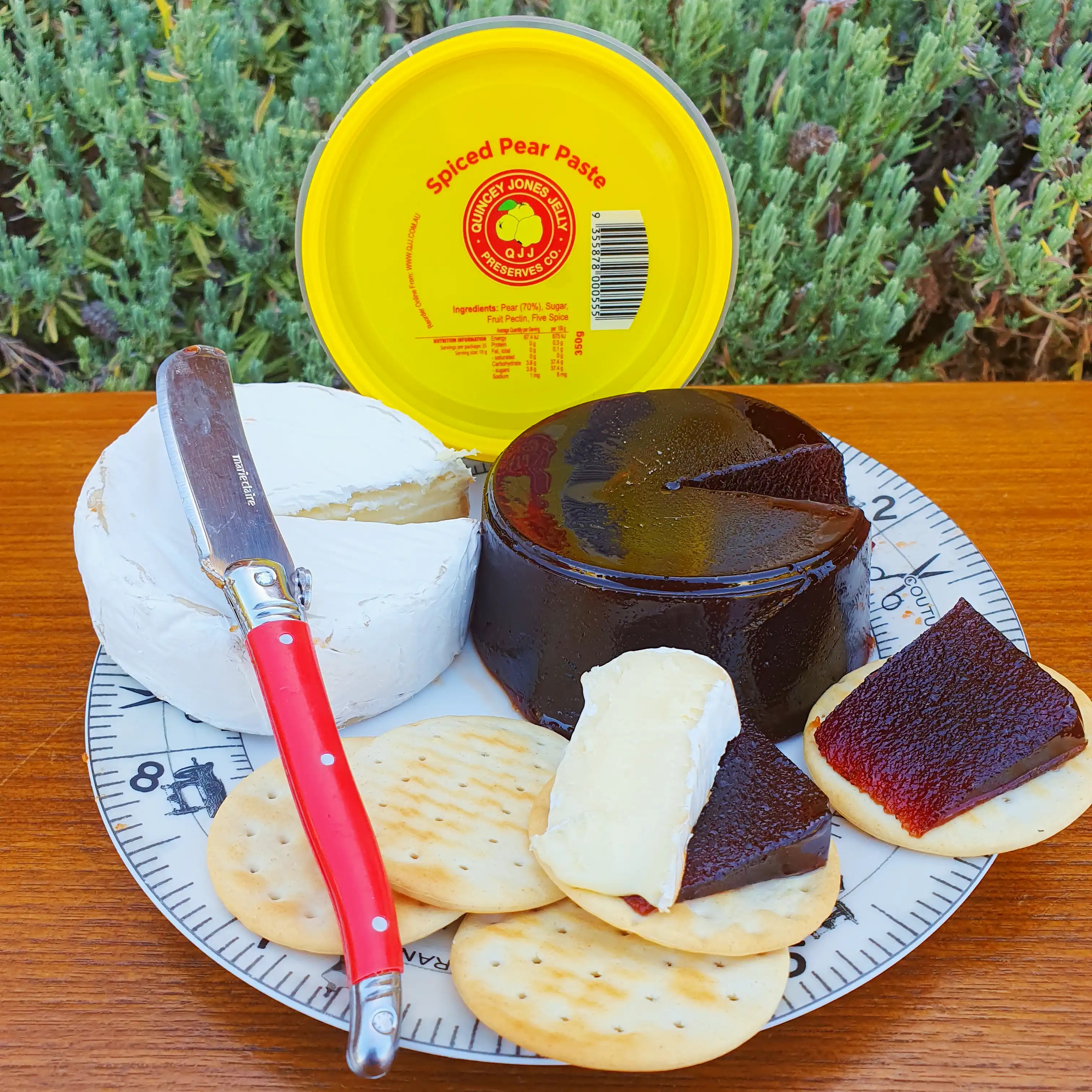 Spiced Pear Paste 200g – artisan fruit paste for cheese boards