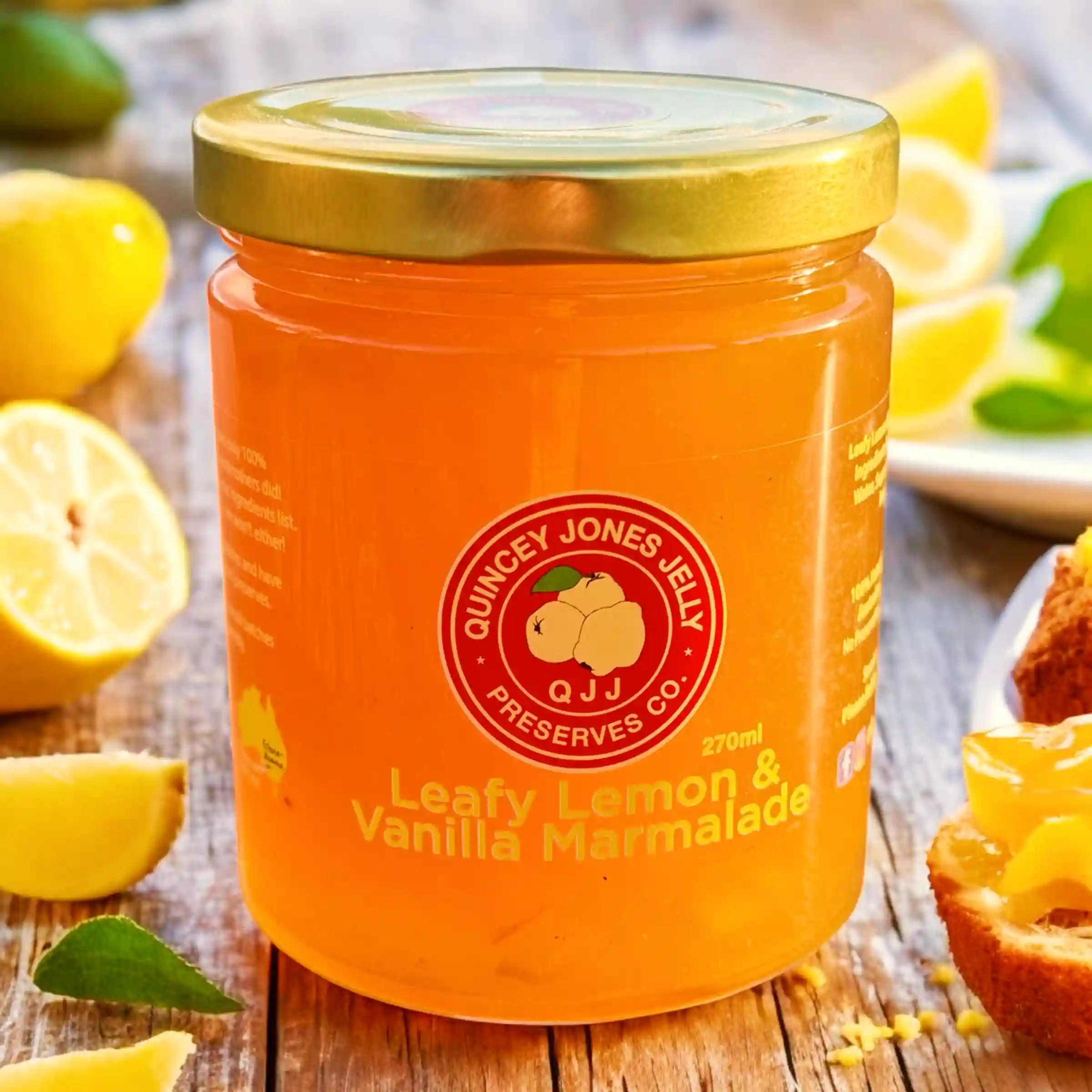 Leafy Lemon & Vanilla Marmalade 270ml