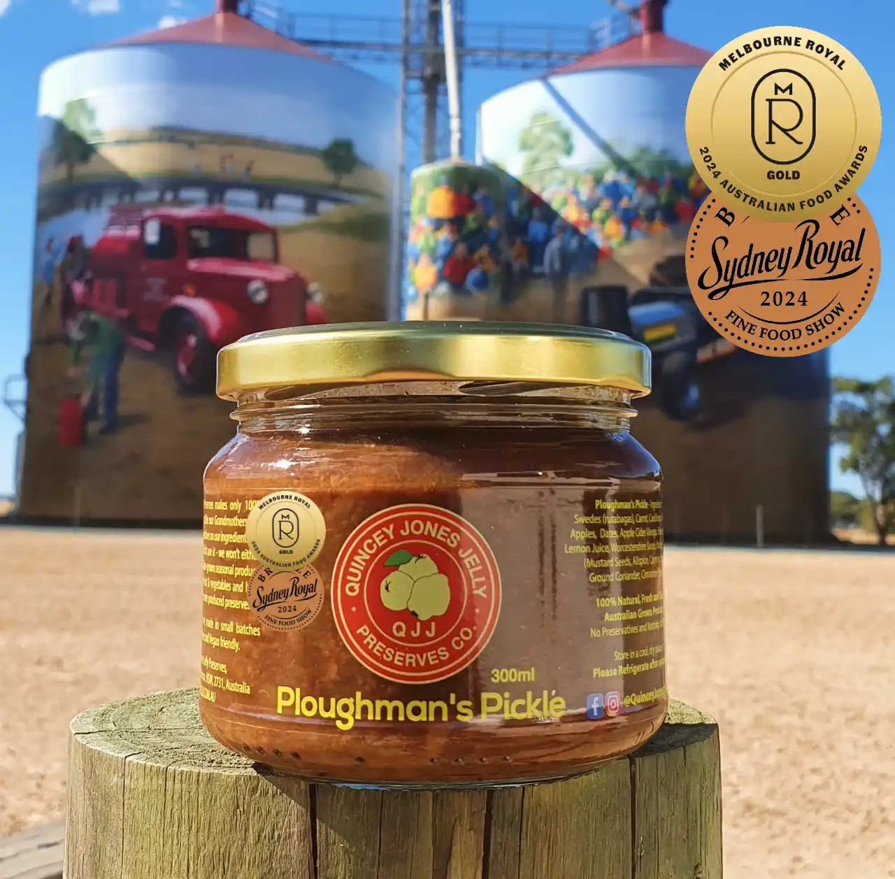 Ploughman's Pickle 300ml - Gold Medal Winner 2024 Australian Food Awards, Bronze Medal Winner 2024 Sydney Royal 'Sydney Fine Food Show' Ploughman's Pickle 300ml - Gold Medal Winner 2024 Australian Food Awards, Bronze Medal Winner 2024 Sydney Royal 'Sydney Fine Food Show'