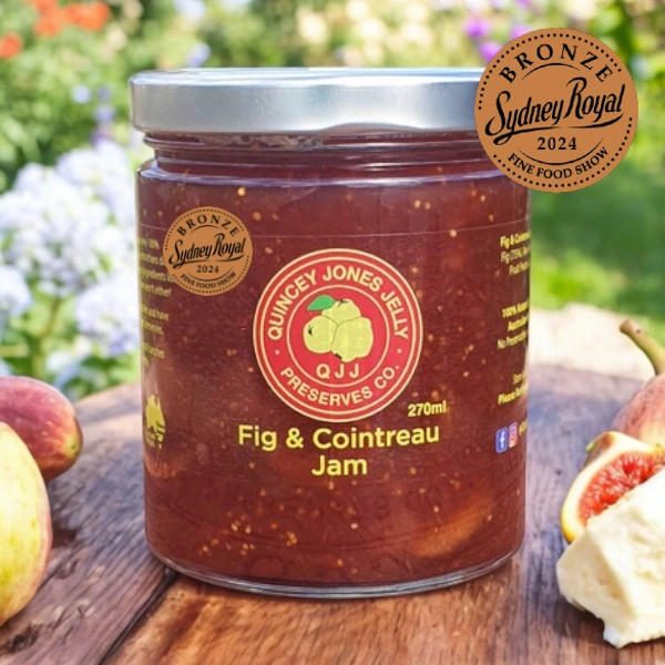 Fig & Cointreau Jam – 270ml front label with premium dark fruit jam
