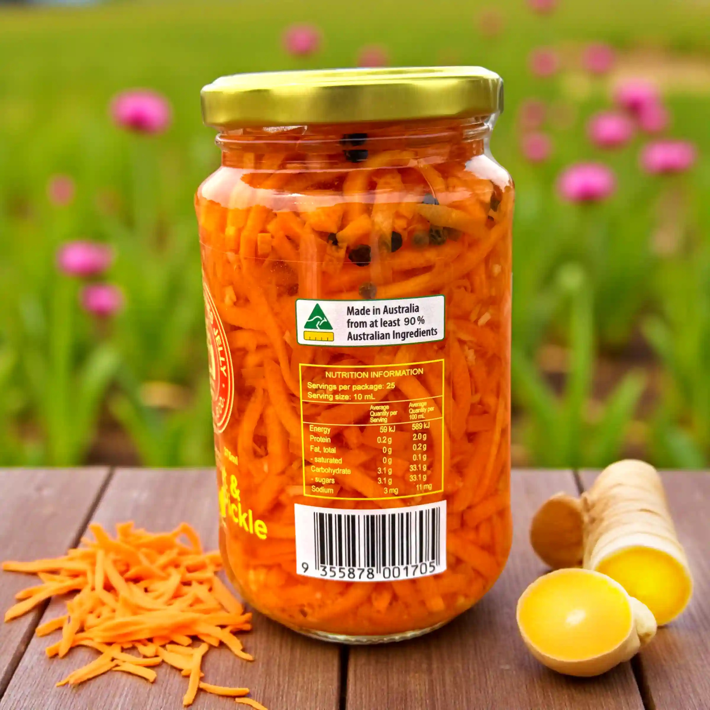 Carrot and Ginger Pickle (375ml)