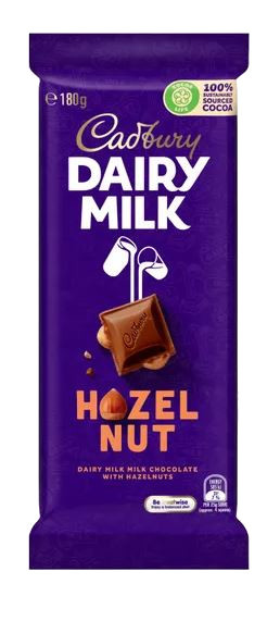 Cadbury Dairy Milk Hazelnut (180g)