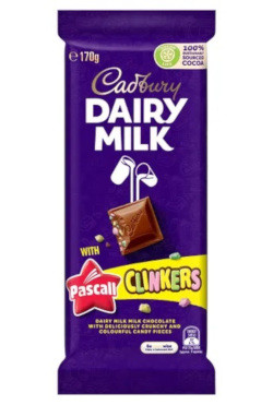 Cadbury Dairy Milk with Pascall Clinkers (170g)