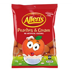 Allens Peaches & Cream (170g)